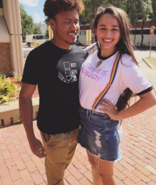 Jazz Jennings with her ex-boyfriend Ahmir Steward.